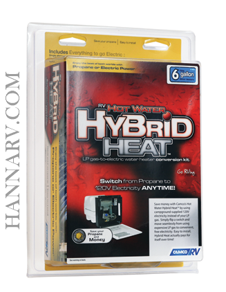 Camco 11673 RV 6 Gallon Hot Water Hybrid Heat